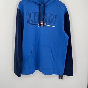 NWT Oklahoma City Thunder Hoodie XL Blue NBA Basketball Pullover Sweatshirt
